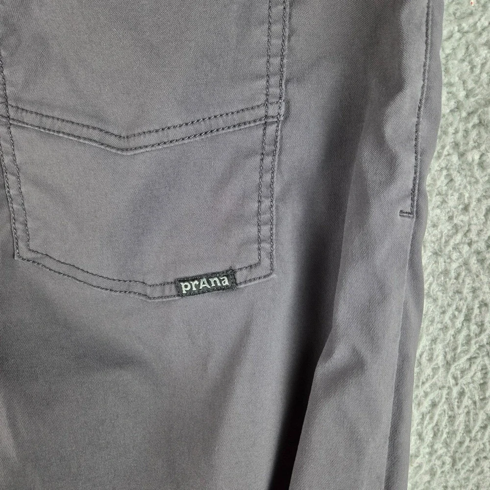 Prana Pants Mens 38x32‎ (36x30) Gray Brion Hiking Outdoor Stretch Slim Fit